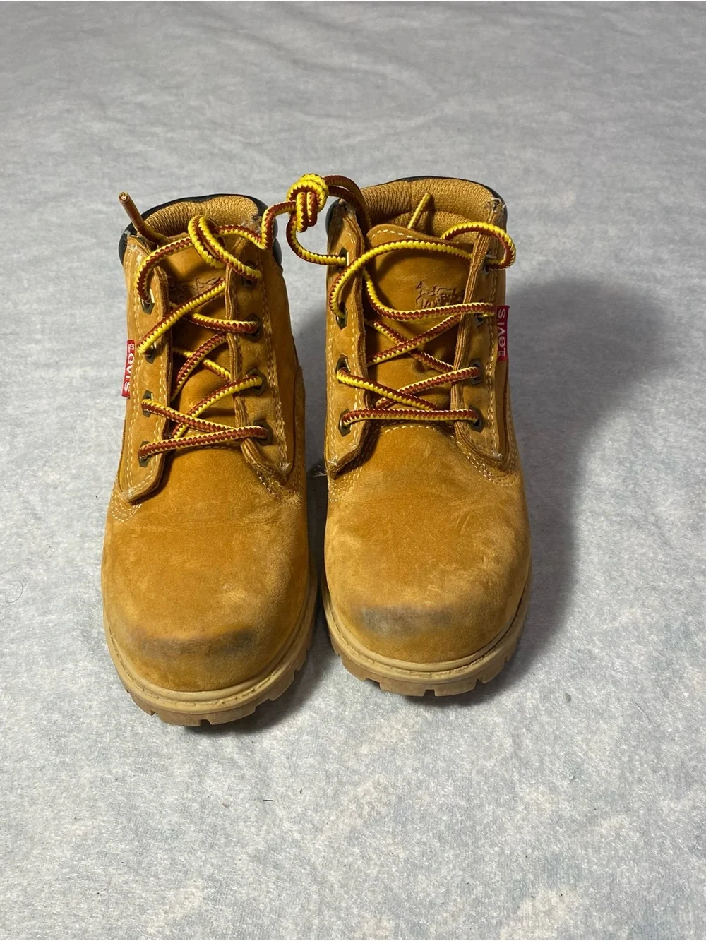 Levi's Kids Wheat/Tan Lace-Up Work Boots size 8 boys